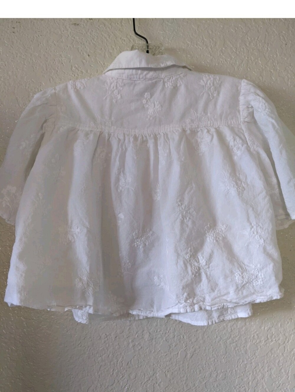 Caroline Constas Women's Embroidered Button Front Top Size XS White - Picture 8 of 10
